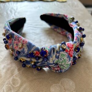 Lily Pulitzer Headband Blue Floral